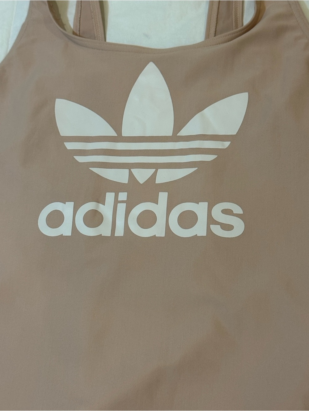 adidas Trefoil One-Piece Swimsuit in Dusty Rose Size XL - Picture 3 of 5
